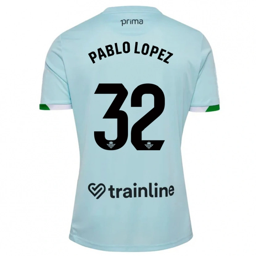 Danxen Damen Pablo López #32 Himmelblau Grün Auswärtstrikot Trikot 2025/26 T-Shirt Österreich
