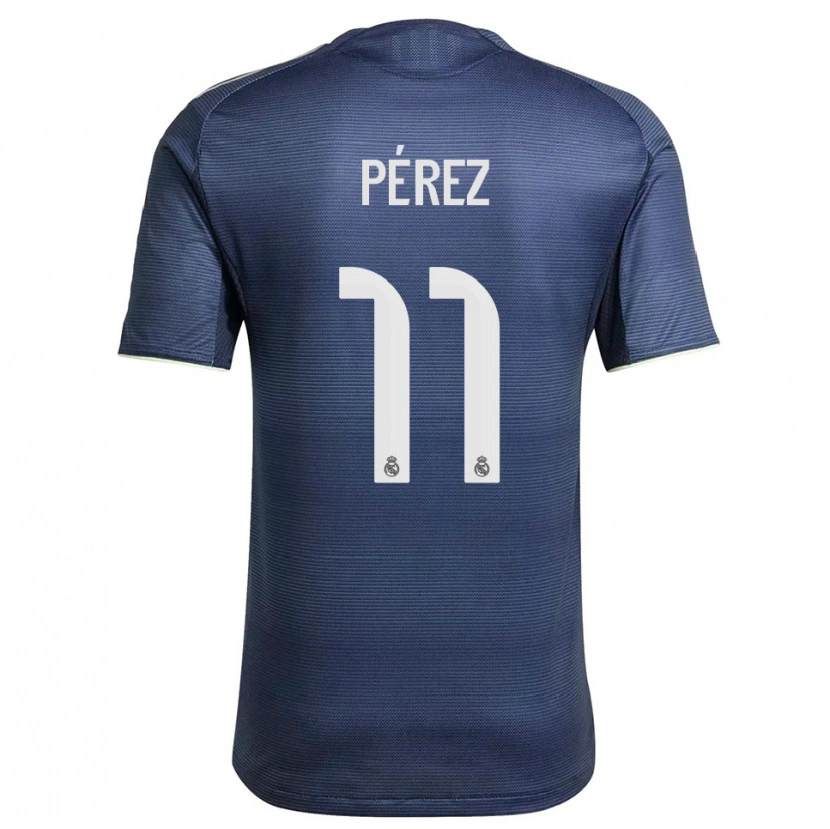Danxen Damen Adrián Pérez #11 Marine Silber Auswärtstrikot Trikot 2025/26 T-Shirt Österreich