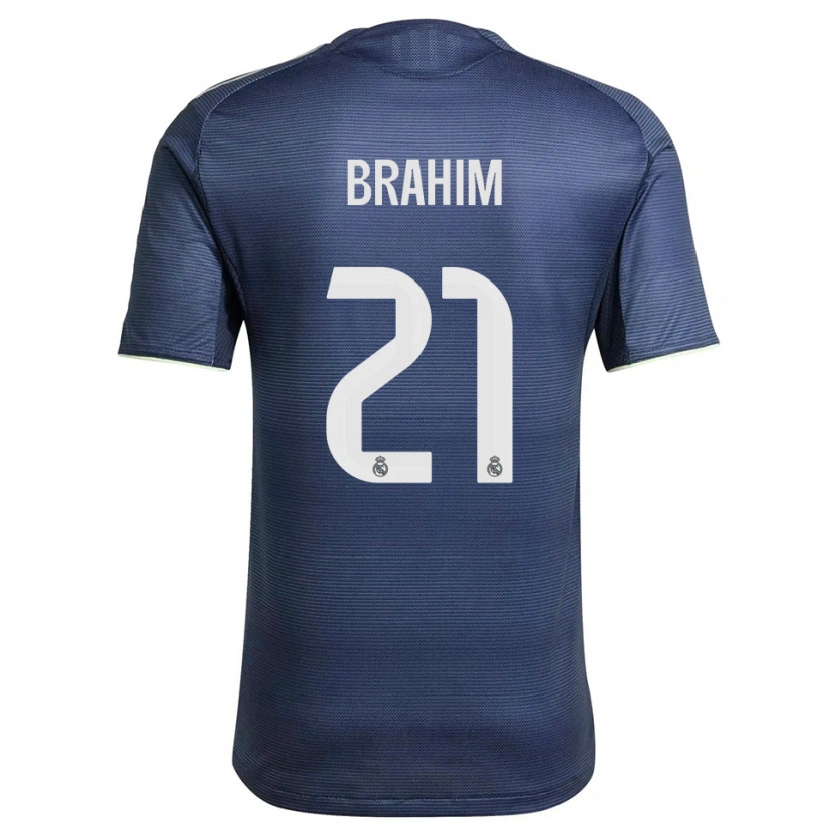 Danxen Damen Brahim Díaz #21 Marine Silber Auswärtstrikot Trikot 2025/26 T-Shirt Österreich