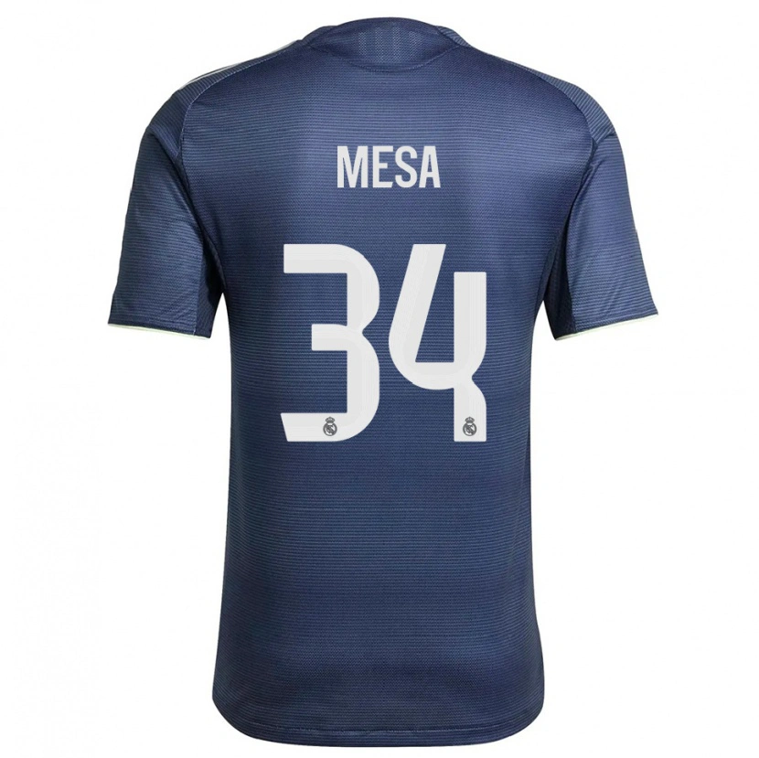 Danxen Damen Óscar Mesa #34 Marine Silber Auswärtstrikot Trikot 2025/26 T-Shirt Österreich