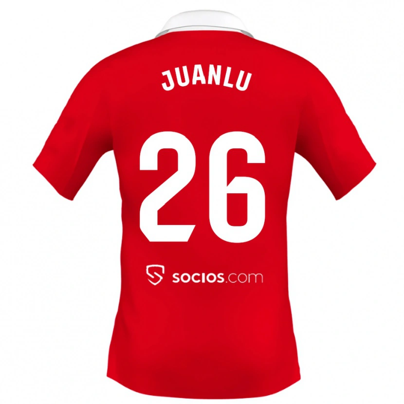 Danxen Damen Juanlu Sánchez #26 Rot Weiß Grau Auswärtstrikot Trikot 2025/26 T-Shirt Österreich