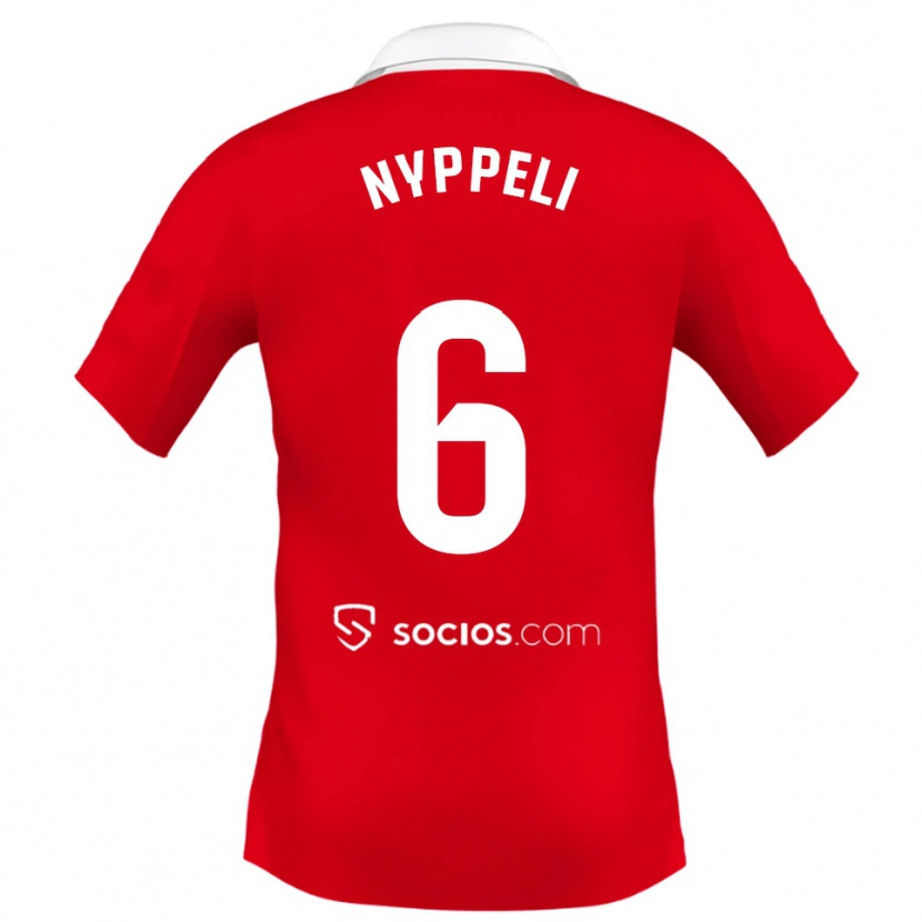 Danxen Damen Ramón Nyppeli #6 Rot Weiß Grau Auswärtstrikot Trikot 2025/26 T-Shirt Österreich
