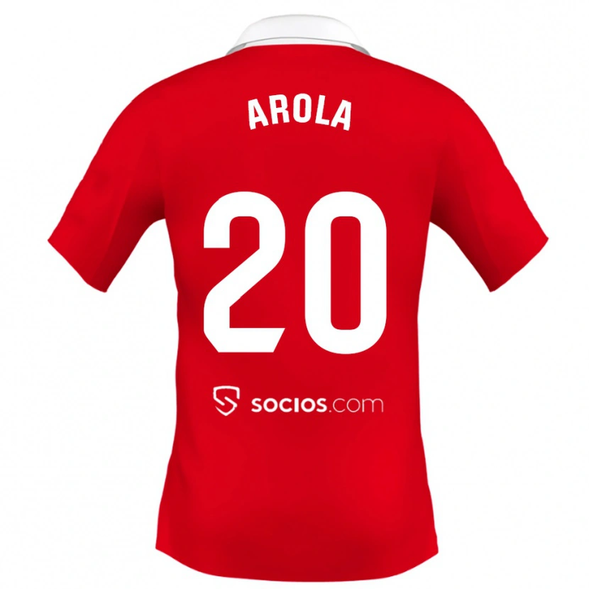 Danxen Damen Arola Aparicio Gili #20 Rot Weiß Grau Auswärtstrikot Trikot 2025/26 T-Shirt Österreich