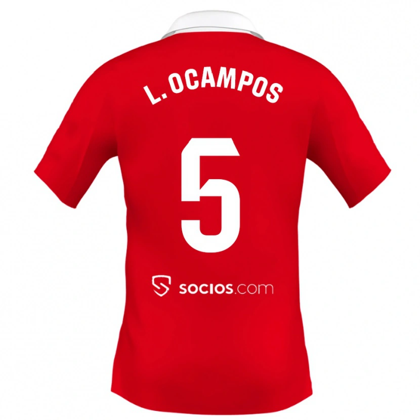 Danxen Damen Lucas Ocampos #5 Rot Weiß Grau Auswärtstrikot Trikot 2025/26 T-Shirt Österreich