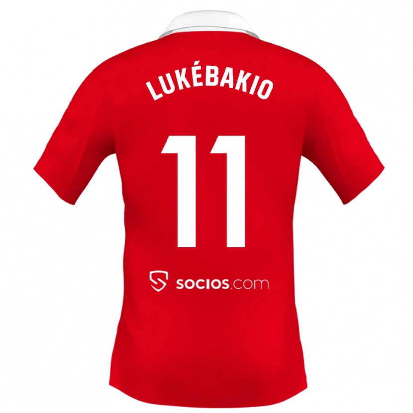 Danxen Damen Dodi Lukébakio #11 Rot Weiß Grau Auswärtstrikot Trikot 2025/26 T-Shirt Österreich