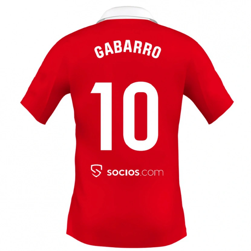 Danxen Damen María Inmaculada Gabarro Romero #10 Rot Weiß Grau Auswärtstrikot Trikot 2025/26 T-Shirt Österreich
