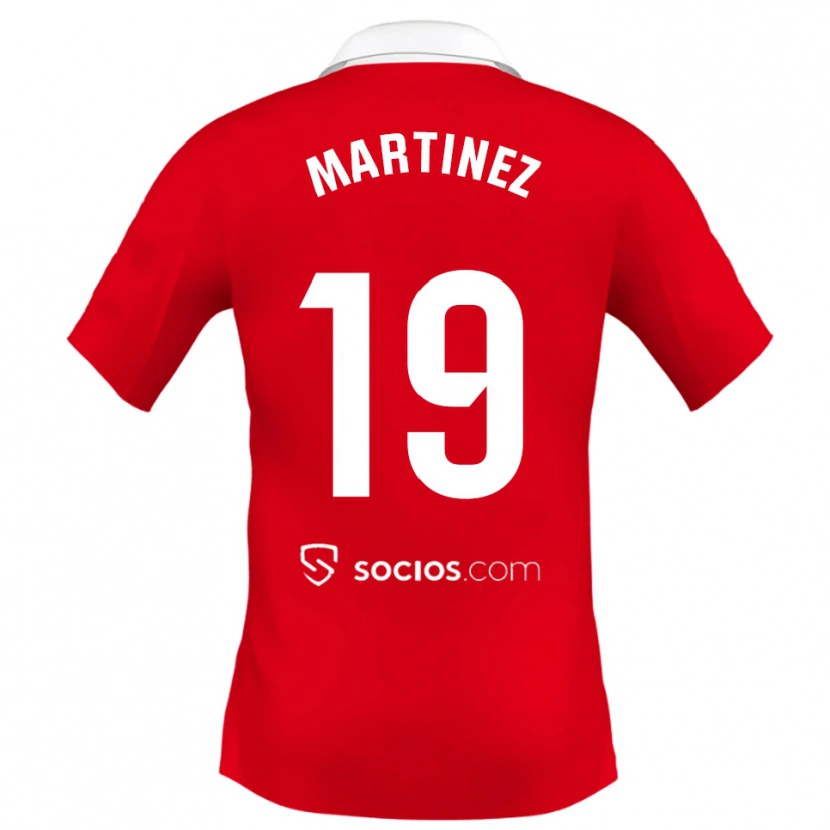 Danxen Damen Gabri Martinez #19 Rot Weiß Grau Auswärtstrikot Trikot 2025/26 T-Shirt Österreich