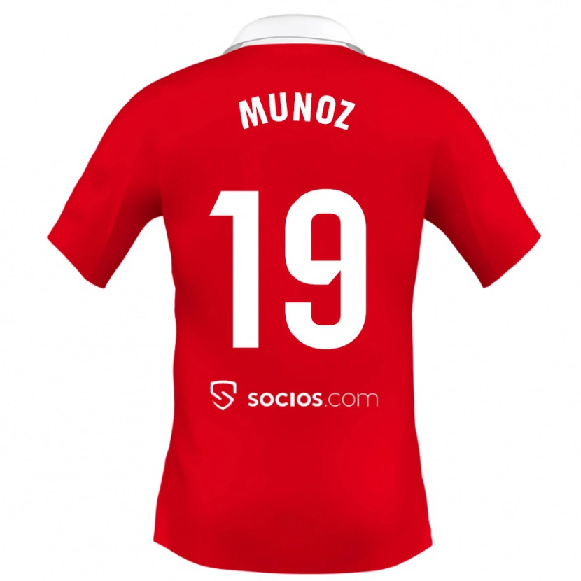 Danxen Damen Iker Muñoz #19 Rot Weiß Grau Auswärtstrikot Trikot 2025/26 T-Shirt Österreich