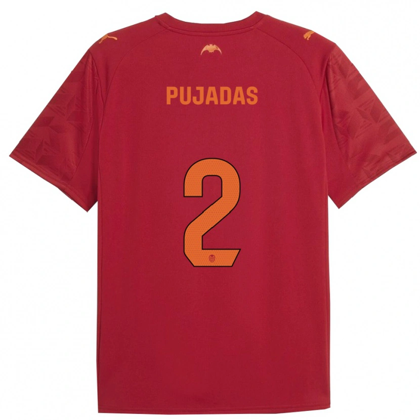 Danxen Damen Berta Pujadas #2 Rot Orange Auswärtstrikot Trikot 2025/26 T-Shirt Österreich