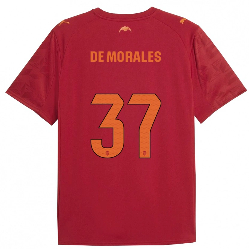 Danxen Damen Rubén Muñoz De Morales #37 Rot Orange Auswärtstrikot Trikot 2025/26 T-Shirt Österreich