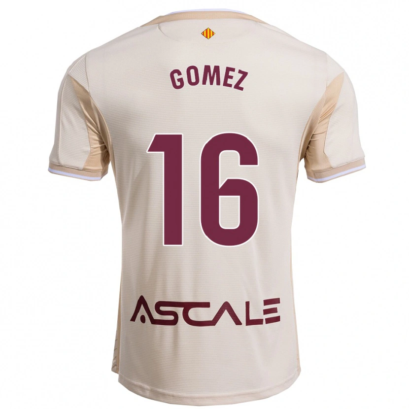 Danxen Damen Queralt Gómez #16 Cremeweiß Burgunderrot Auswärtstrikot Trikot 2025/26 T-Shirt Österreich