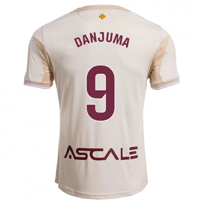 Danxen Damen Arnaut Danjuma #9 Cremeweiß Burgunderrot Auswärtstrikot Trikot 2025/26 T-Shirt Österreich