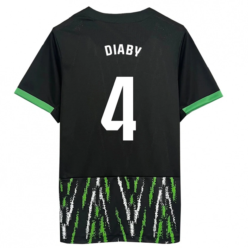Danxen Damen Bambo Diaby #4 Schwarz Grün Auswärtstrikot Trikot 2025/26 T-Shirt Österreich