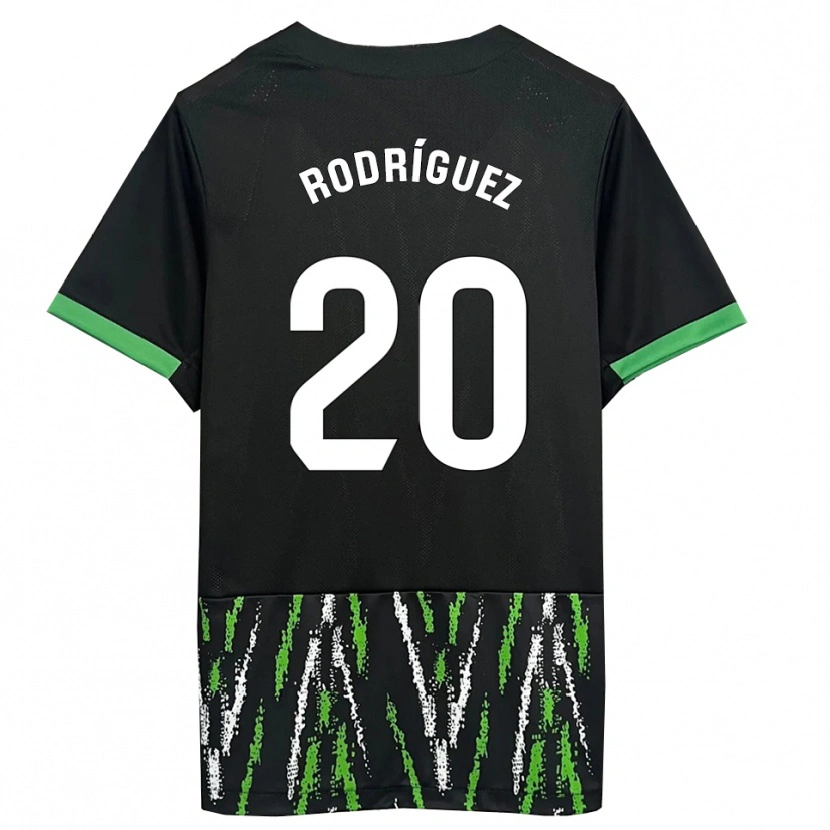 Danxen Damen David Rodríguez #20 Schwarz Grün Auswärtstrikot Trikot 2025/26 T-Shirt Österreich