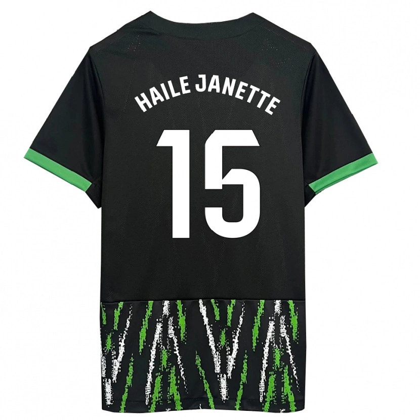 Danxen Damen Haile Janette Pereira Richards #15 Schwarz Grün Auswärtstrikot Trikot 2025/26 T-Shirt Österreich
