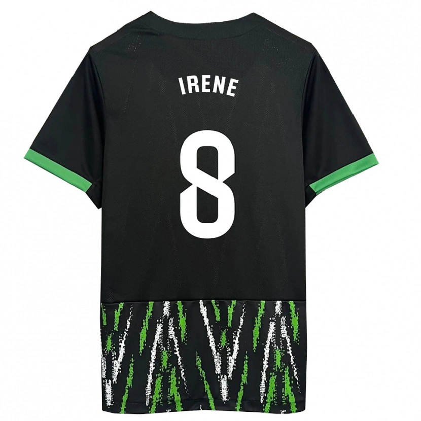 Danxen Damen Irene Ñiguez García #8 Schwarz Grün Auswärtstrikot Trikot 2025/26 T-Shirt Österreich