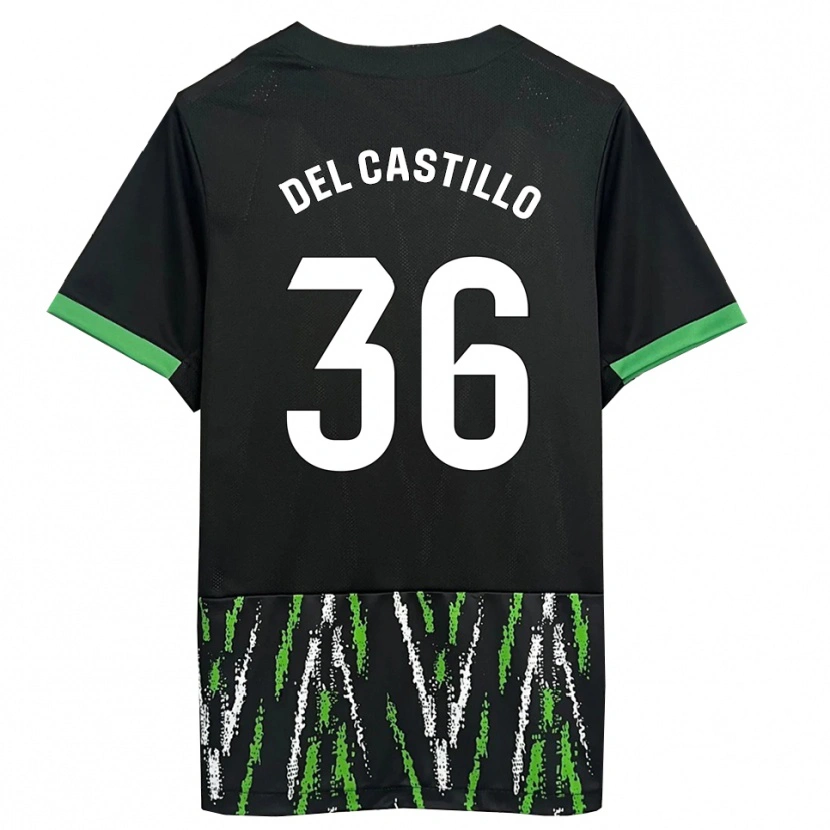 Danxen Damen Gonzalo Del Castillo #36 Schwarz Grün Auswärtstrikot Trikot 2025/26 T-Shirt Österreich