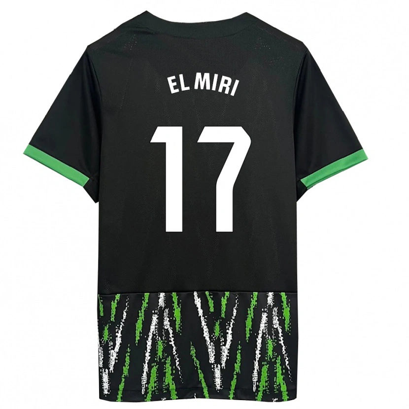 Danxen Damen Walid El Miri #17 Schwarz Grün Auswärtstrikot Trikot 2025/26 T-Shirt Österreich