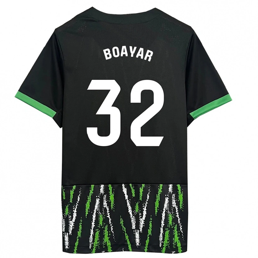 Danxen Damen Adam Boayar #32 Schwarz Grün Auswärtstrikot Trikot 2025/26 T-Shirt Österreich