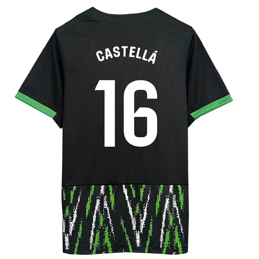 Danxen Damen Didac Castellá #16 Schwarz Grün Auswärtstrikot Trikot 2025/26 T-Shirt Österreich