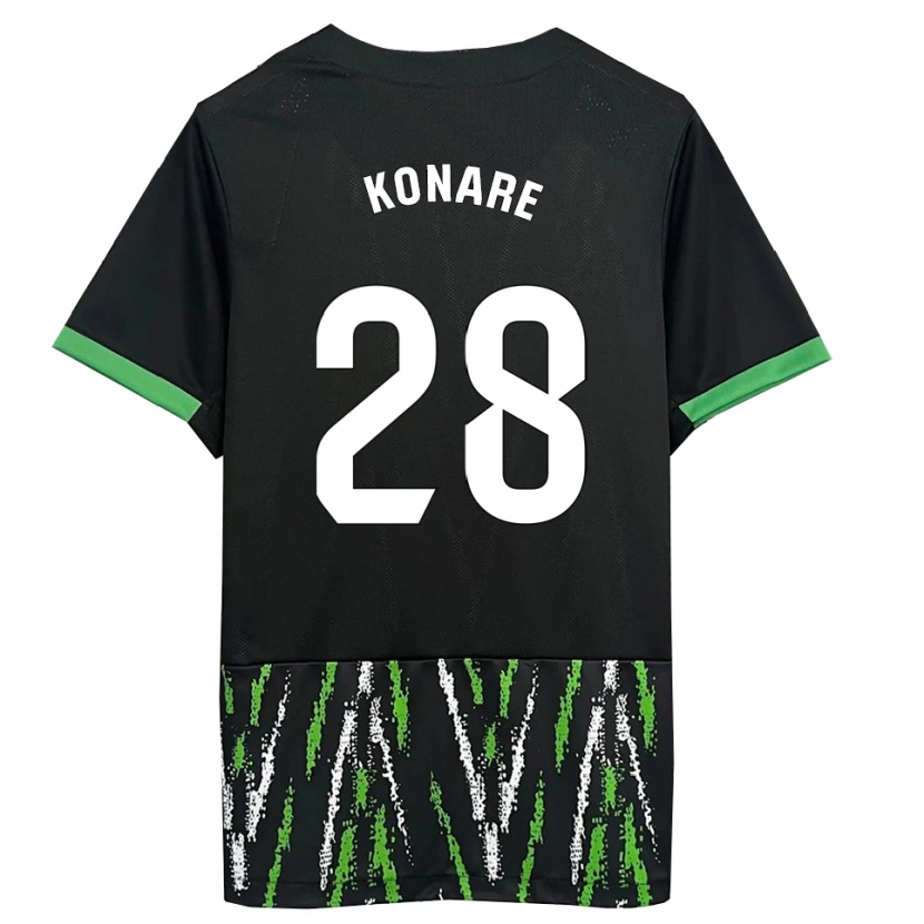 Danxen Damen Umaru Konare #28 Schwarz Grün Auswärtstrikot Trikot 2025/26 T-Shirt Österreich