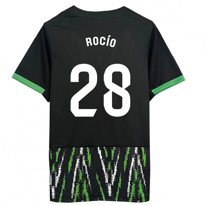 Danxen Damen Rocío Rodríguez Jiménez #28 Schwarz Grün Auswärtstrikot Trikot 2025/26 T-Shirt Österreich