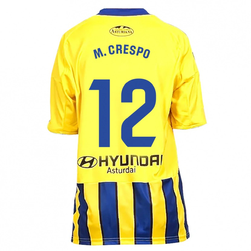 Danxen Damen Marina Crespo Iglesias #12 Gelb Blau Auswärtstrikot Trikot 2025/26 T-Shirt Österreich