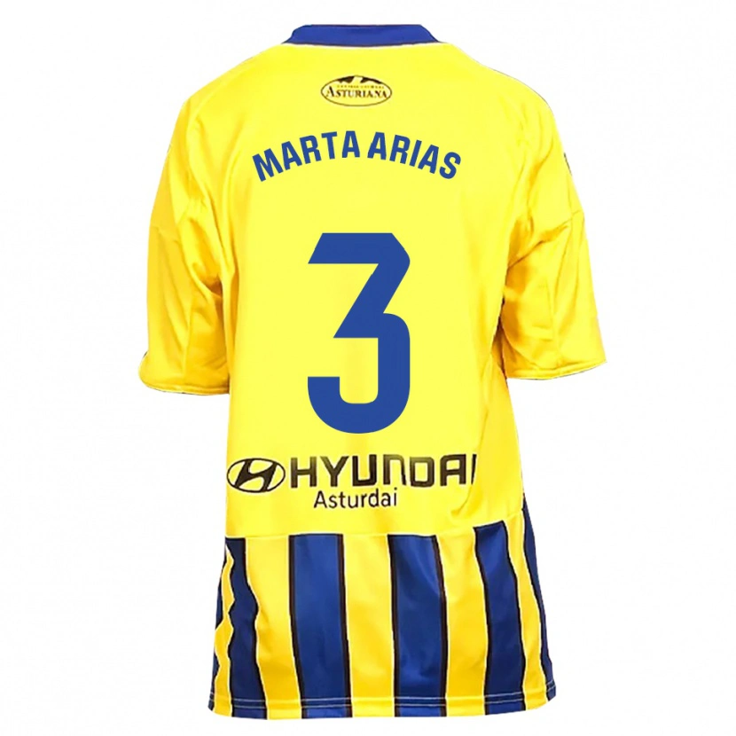 Danxen Damen Marta Arias #3 Gelb Blau Auswärtstrikot Trikot 2025/26 T-Shirt Österreich
