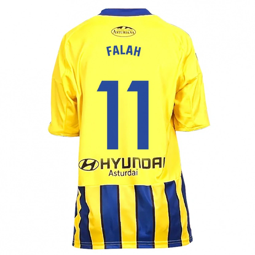 Danxen Damen Omar Falah #11 Gelb Blau Auswärtstrikot Trikot 2025/26 T-Shirt Österreich
