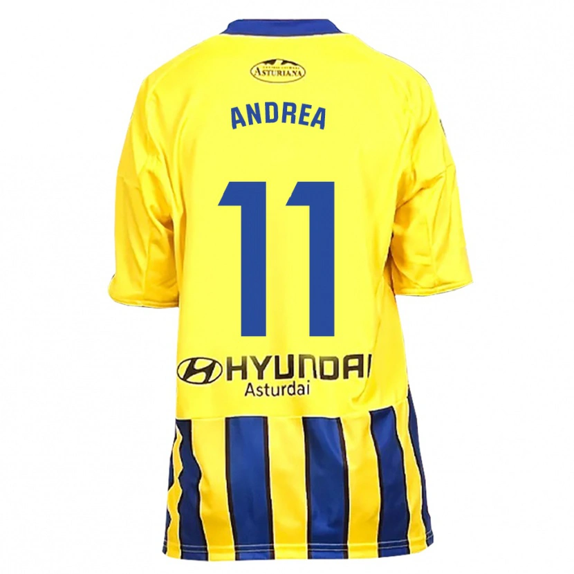 Danxen Damen Andrea Sordo Gutierrez #11 Gelb Blau Auswärtstrikot Trikot 2025/26 T-Shirt Österreich