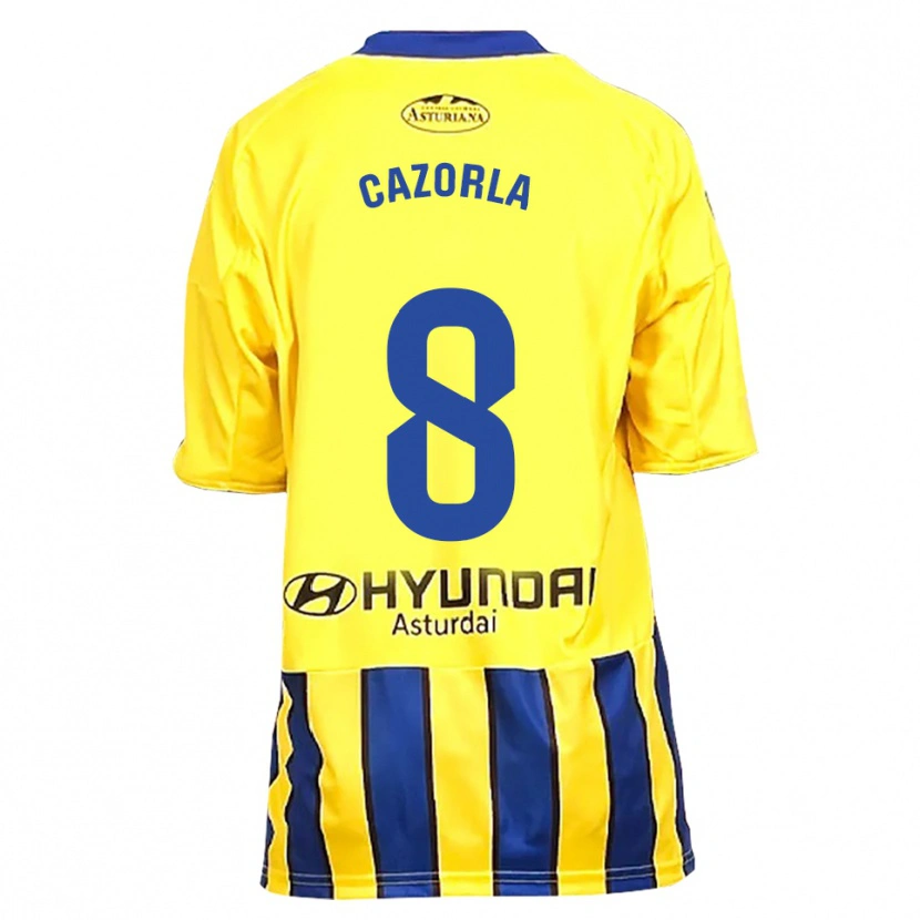 Danxen Damen Santi Cazorla #8 Gelb Blau Auswärtstrikot Trikot 2025/26 T-Shirt Österreich