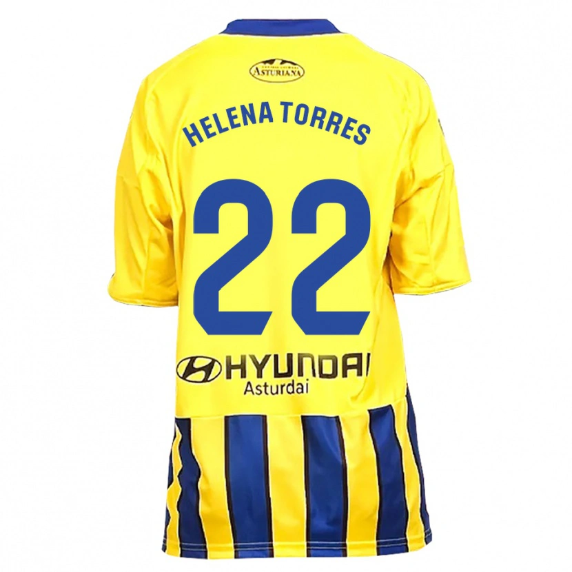 Danxen Damen Helena Torres Maiquez #22 Gelb Blau Auswärtstrikot Trikot 2025/26 T-Shirt Österreich