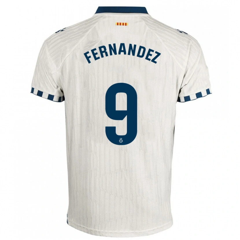 Danxen Damen Roberto Fernández #9 Weiß Blau Auswärtstrikot Trikot 2025/26 T-Shirt Österreich