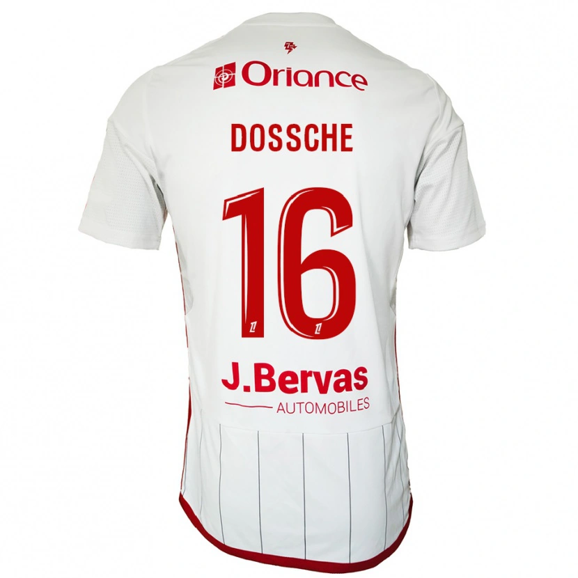 Danxen Damen Marvin Dossche #16 Weiß Rot Auswärtstrikot Trikot 2025/26 T-Shirt Österreich