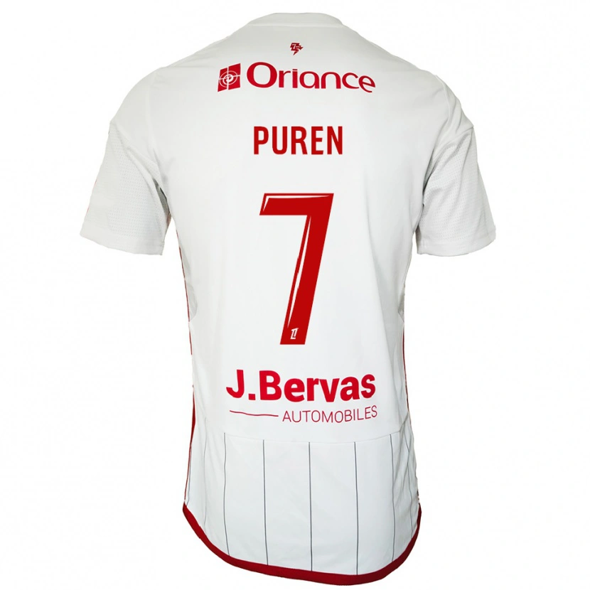 Danxen Damen Matthieu Puren #7 Weiß Rot Auswärtstrikot Trikot 2025/26 T-Shirt Österreich
