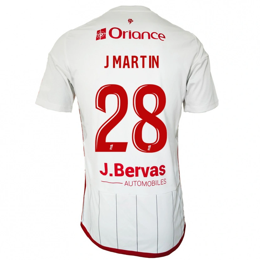 Danxen Damen Jonas Martin #28 Weiß Rot Auswärtstrikot Trikot 2025/26 T-Shirt Österreich