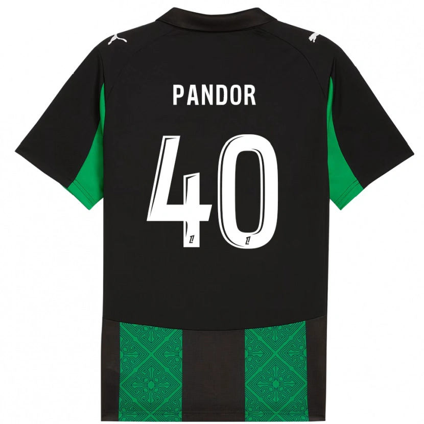 Danxen Damen Yannick Pandor #40 Schwarz Grün Auswärtstrikot Trikot 2025/26 T-Shirt Österreich