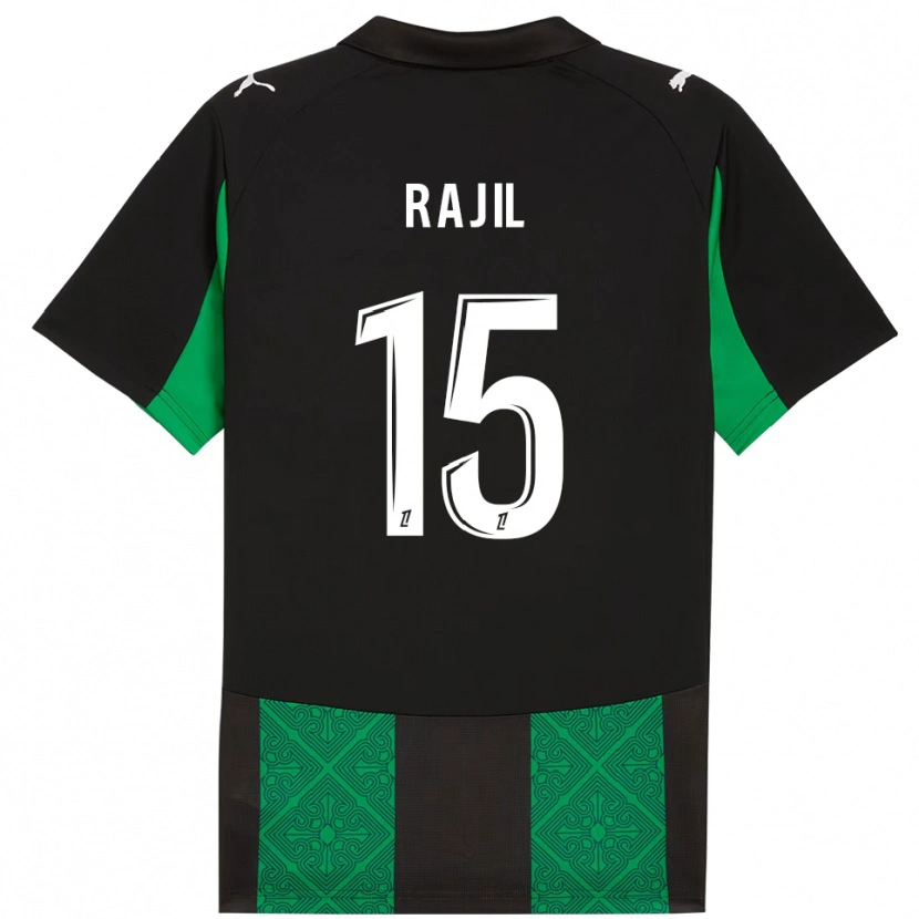 Danxen Damen Jibril Rajil #15 Schwarz Grün Auswärtstrikot Trikot 2025/26 T-Shirt Österreich
