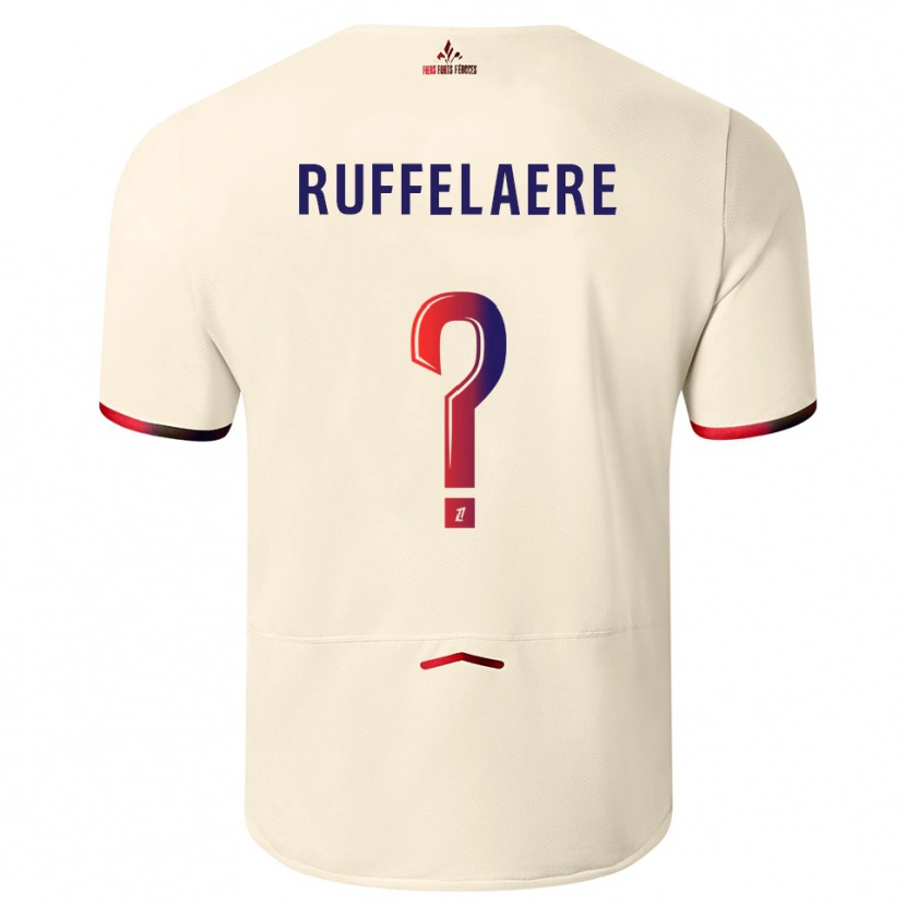 Danxen Damen Perrine Ruffelaere #0 Cremeweiß Rot Auswärtstrikot Trikot 2025/26 T-Shirt Österreich