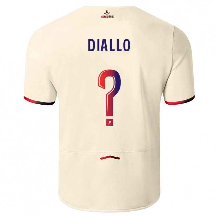 Danxen Damen Alpha Diallo #0 Cremeweiß Rot Auswärtstrikot Trikot 2025/26 T-Shirt Österreich