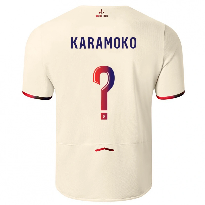 Danxen Damen Ibrahim Karamoko #0 Cremeweiß Rot Auswärtstrikot Trikot 2025/26 T-Shirt Österreich
