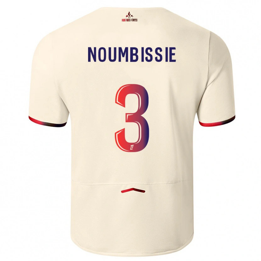 Danxen Damen Stéphane Noumbissie #3 Cremeweiß Rot Auswärtstrikot Trikot 2025/26 T-Shirt Österreich