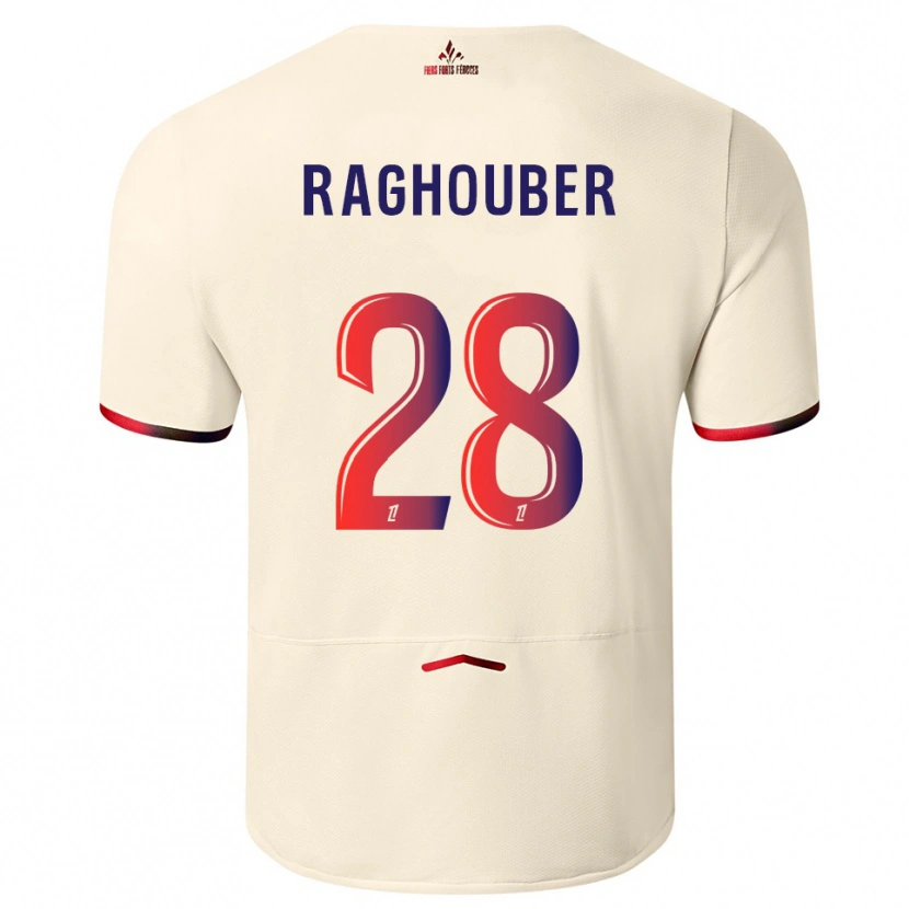 Danxen Damen Ugo Raghouber #28 Cremeweiß Rot Auswärtstrikot Trikot 2025/26 T-Shirt Österreich