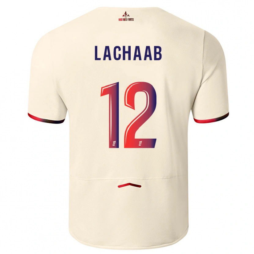 Danxen Damen Younes Lachaab #12 Cremeweiß Rot Auswärtstrikot Trikot 2025/26 T-Shirt Österreich