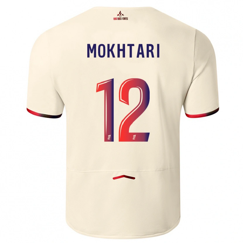 Danxen Damen Brahim Mokhtari #12 Cremeweiß Rot Auswärtstrikot Trikot 2025/26 T-Shirt Österreich