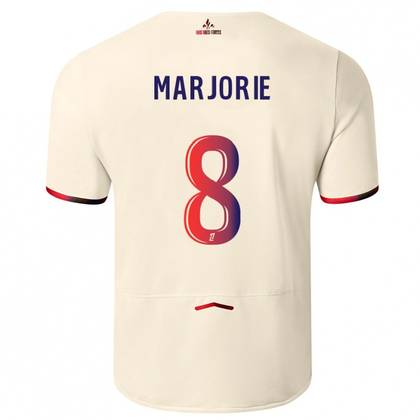 Danxen Damen Marjorie #8 Cremeweiß Rot Auswärtstrikot Trikot 2025/26 T-Shirt Österreich
