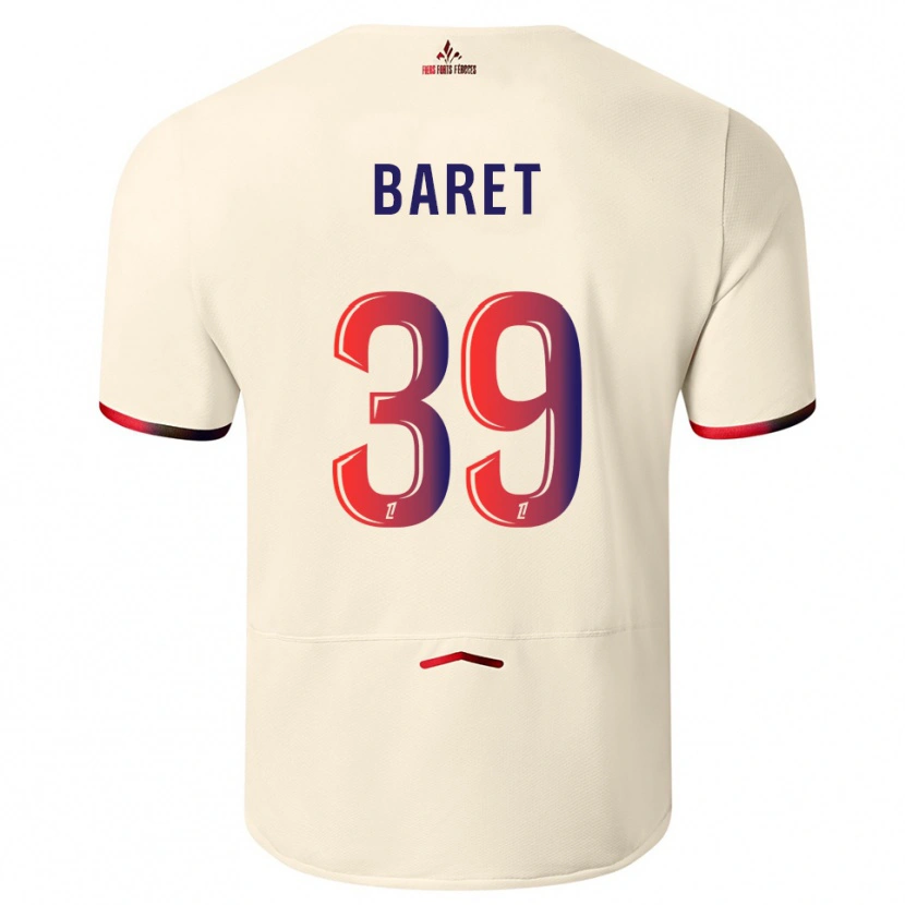 Danxen Damen Lilian Baret #39 Cremeweiß Rot Auswärtstrikot Trikot 2025/26 T-Shirt Österreich