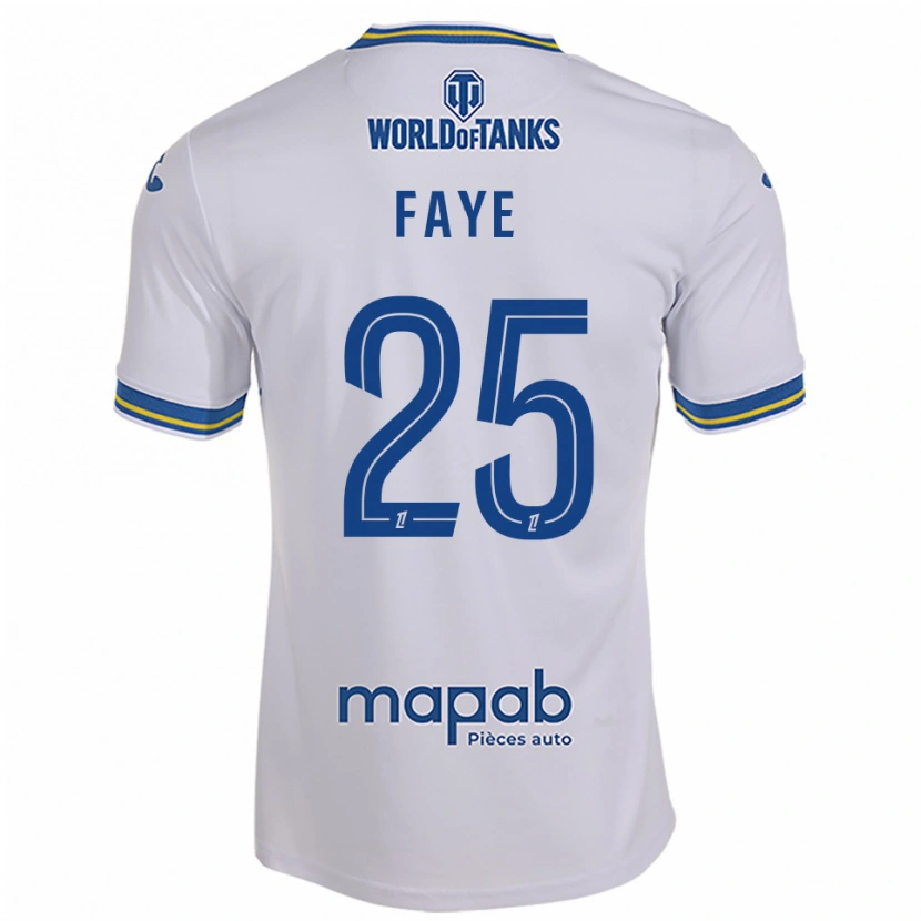 Danxen Damen Abdoulaye Faye #25 Weiß Himmelblau Auswärtstrikot Trikot 2025/26 T-Shirt Österreich