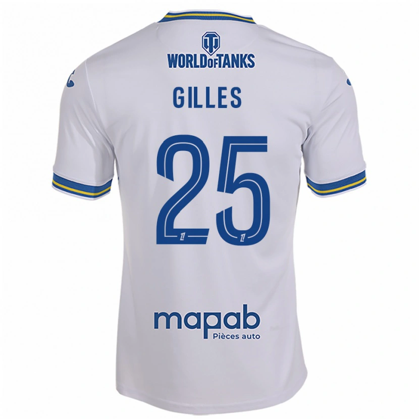 Danxen Damen Elodie Gilles #25 Weiß Himmelblau Auswärtstrikot Trikot 2025/26 T-Shirt Österreich