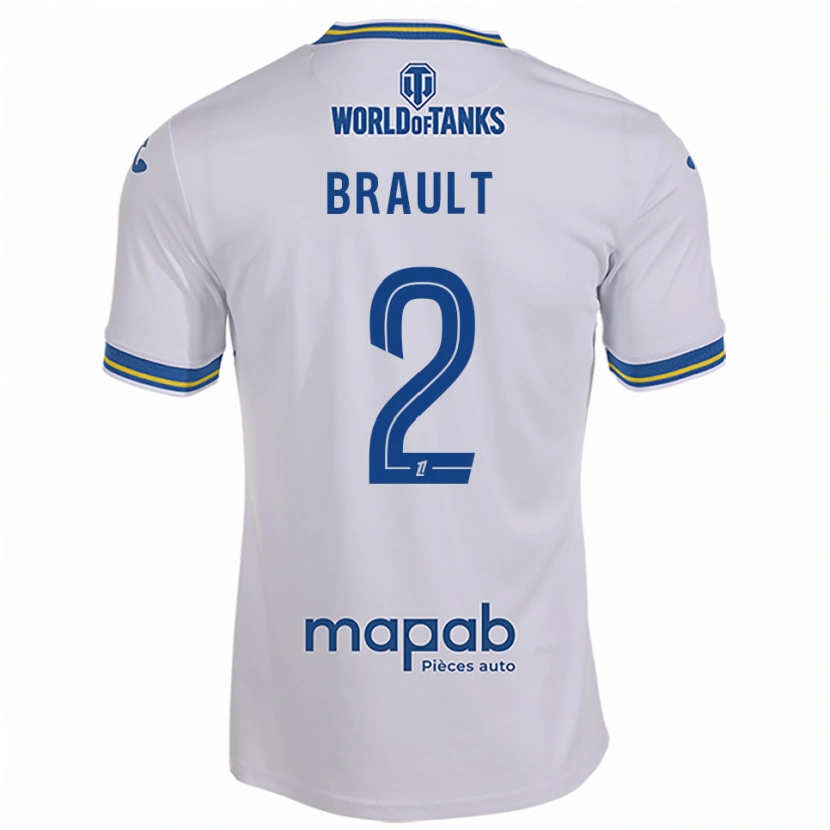 Danxen Damen Matis Brault #2 Weiß Himmelblau Auswärtstrikot Trikot 2025/26 T-Shirt Österreich